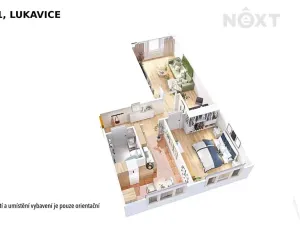Pronájem bytu 2+1, Lukavice, 64 m2