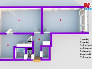 Prodej bytu 2+1, Děčín - Děčín IX-Bynov, Na Pěšině, 63 m2