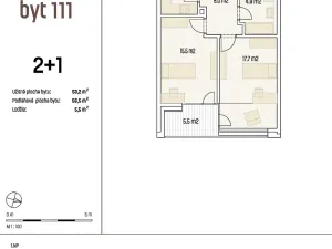 Prodej bytu 2+1, Brno, U Červeného mlýna, 57 m2