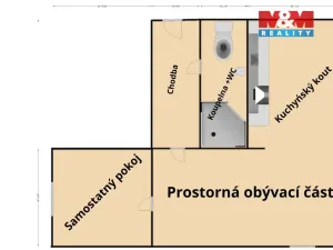 Pronájem bytu 2+kk, Jihlava, Pavlovova, 56 m2