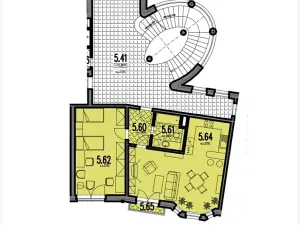 Prodej bytu 2+kk, Karlovy Vary, Divadelní náměstí, 65 m2