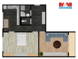 Prodej bytu 2+1, Jirkov, Alešova, 60 m2