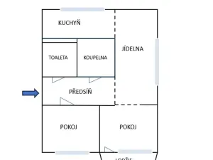 Prodej bytu 3+1, Frenštát pod Radhoštěm, Školská čtvrť, 67 m2