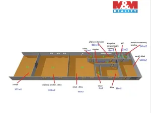 Pronájem skladu, Zubčice - Markvartice, 427 m2