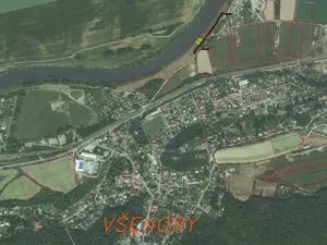 Dražba louky, Všenory, 601 m2
