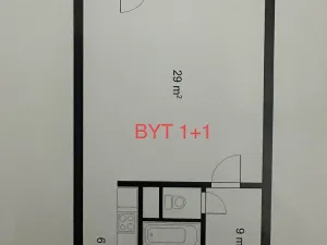 Pronájem bytu 1+kk, Liberec - Liberec VI-Rochlice, Hedvábná, 54 m2