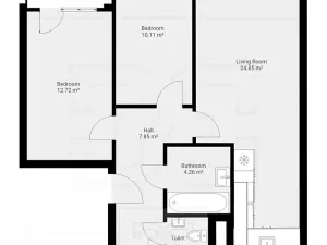 Pronájem bytu 3+kk, Praha - Horní Měcholupy, Janovská, 62 m2