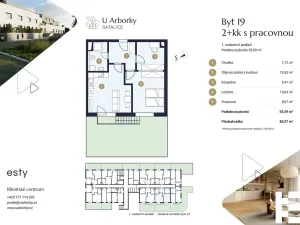 Prodej bytu 3+kk, Praha - Satalice, Za Novákovou zahradou, 59 m2