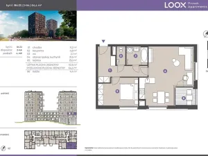 Pronájem bytu 2+kk, Praha - Prosek, Litoměřická, 63 m2