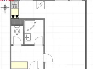 Pronájem bytu 1+kk, Praha - Modřany, Angelovova, 30 m2