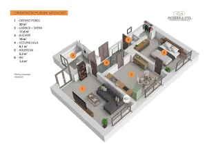 Pronájem bytu 2+1, Libčice nad Vltavou, Letecká, 67 m2
