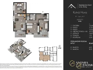 Prodej bytu 4+kk, Kutná Hora, Plk. Loudy, 88 m2