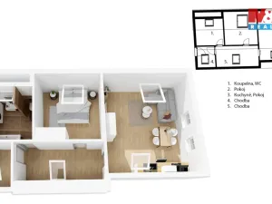 Prodej bytu 2+kk, Bělá pod Bezdězem, Zámecká, 68 m2