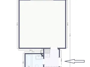 Pronájem bytu 1+kk, Praha - Vršovice, Ruská, 35 m2
