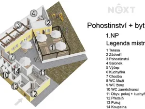 Prodej restaurace, Strážnice, Radějovská, 302 m2