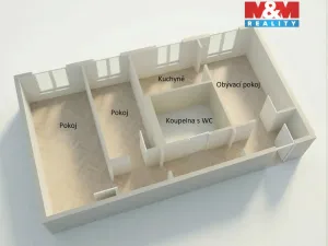 Prodej bytu 3+1, Písek - Pražské Předměstí, Na Pěníku, 67 m2