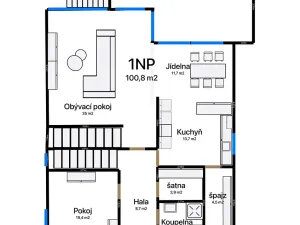 Prodej rodinného domu, Úholičky, Nade Dvorem, 192 m2