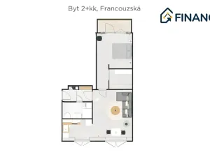 Prodej bytu 2+kk, Ostrava, Francouzská, 59 m2