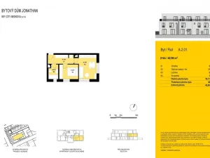 Pronájem bytu 2+kk, Praha - Chodov, K dubu, 41 m2