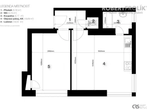 Pronájem bytu 2+kk, Praha - Břevnov, Patočkova, 40 m2