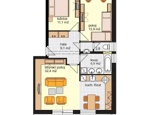 Pronájem bytu 3+kk, Písek, Karla Boromejského, 74 m2