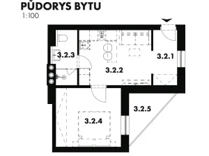 Prodej bytu 2+kk, Plzeň, Radyňská, 33 m2