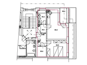 Pronájem bytu 2+kk, Brno, Královopolská, 50 m2