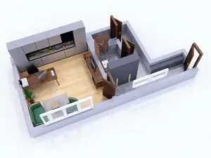 Prodej bytu 1+kk, Praha - Žižkov, U staré cihelny, 41 m2