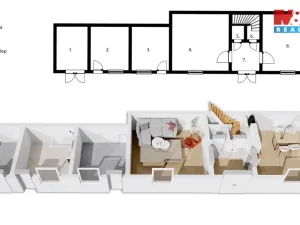 Prodej rodinného domu, Okřesaneč, 115 m2