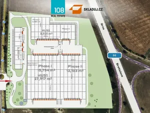 Pronájem skladu, Hustopeče, 15700 m2