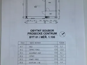 Dražba bytu 2+kk, Praha - Prosek, Nad šestikopy, 53 m2