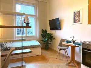 Pronájem bytu 1+kk, Praha - Nusle, náměstí Bratří Synků, 23 m2