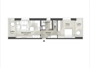 Prodej bytu 2+kk, Liberec, Polní, 69 m2