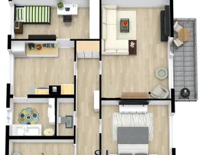 Pronájem bytu 3+1, Nový Bor, Skalická, 81 m2