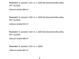 Prodej pozemku pro bydlení, Záříčí, 901 m2