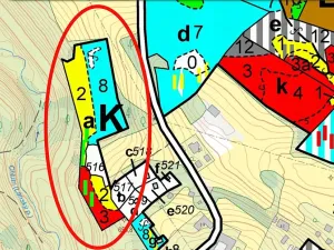 Prodej lesa, Kunžak, 13956 m2