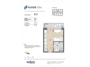 Pronájem bytu 1+kk, Brno, Koliště, 22 m2