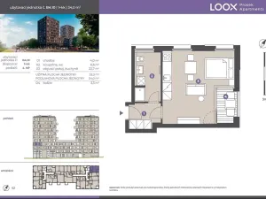 Pronájem bytu 1+kk, Praha - Prosek, Litoměřická, 33 m2