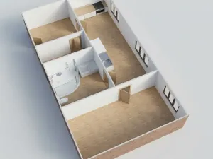 Pronájem bytu 1+1, Kyjov, Svatoborská, 40 m2