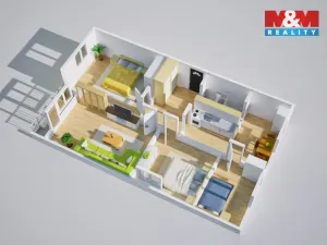 Prodej bytu 4+1, Krupka - Maršov, Jabloňová, 80 m2