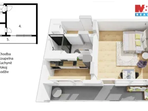 Prodej bytu 1+kk, Hradec Králové - Slezské Předměstí, Třebechovická, 27 m2