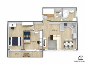 Prodej bytu 3+kk, Praha - Žižkov, Hartigova, 68 m2