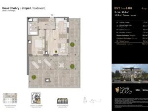 Prodej bytu 2+kk, Praha - Dolní Chabry, Pihelská, 56 m2