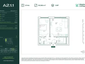 Prodej bytu 2+kk, Kladno, Pražská, 48 m2