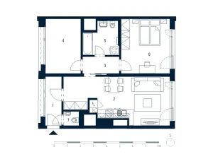 Pronájem bytu 3+kk, Praha - Karlín, Pernerova, 70 m2