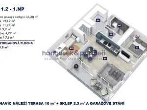 Prodej bytu 3+kk, Vrchlabí, Pražská, 78 m2