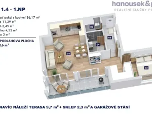 Prodej bytu 2+kk, Vrchlabí, Pražská, 62 m2