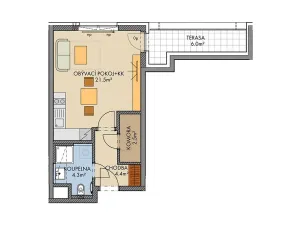 Prodej bytu 1+kk, Praha, Huppnerova, 34 m2