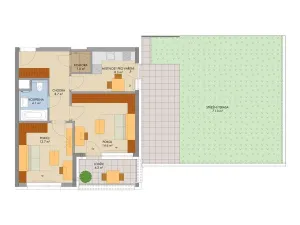 Prodej bytu 2+kk, Praha, Gollové, 53 m2