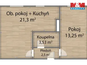 Pronájem bytu 2+kk, Částkov, 46 m2